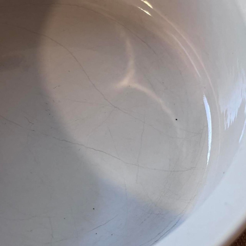 CorningWare French White 1.5 Qt Round Stoneware Casserole Souffle Dish 7.5" - Picture 6 of 8